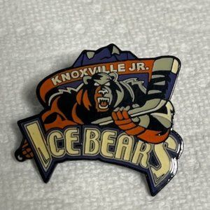 NEW Knoxville JR Icebears Youth Hockey Lapel Hat Pin Pinback